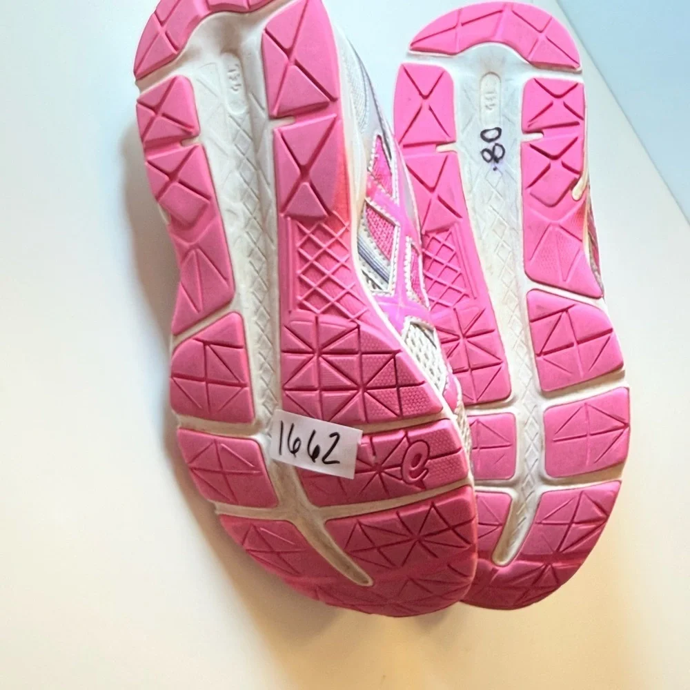 ASICS Women's Pink and Silver Athletic Shoes Sz 8.5